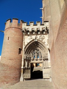 Entrance to Albi Cathedral (sole ornate feature of exterior)