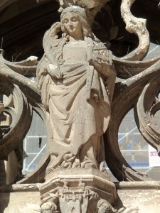 Cecilia Sculpture, Cathedral Entrance